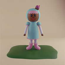 Meu projeto do curso: Criação de personagens Kawaii em 3D com Blender. Traditional illustration, Character Design, Digital Illustration, 3D Modeling, and Manga project by Zahreen Adira - 05.30.2022