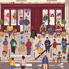 Le Parti du Thé X Bertrand Aznar. Un projet de Illustration traditionnelle , et Packaging de Bertrand Aznar - 19.11.2021