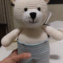 Oso y Sonajero en Amigurumi. Een project van Haken y Amigurumi van Georbriceth Magaly González Canelón - 21.10.2019