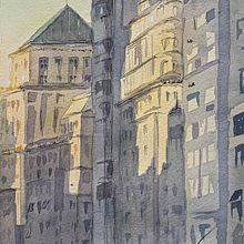 Porto Alegre, Historic Center. Traditional illustration, Watercolor Painting, Ink Illustration, Architectural Illustration, and Sketching project by Giancarlo Machado - 05.29.2022