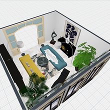 My project for course: Interior Design with Curved Lines. Un proyecto de Arquitectura interior, Decoración de interiores, Interiorismo y Diseño de espacios de oana.botez8 - 31.05.2022