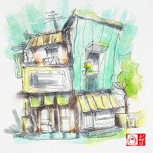 My project for course: Expressive Architectural Sketching with Colored Markers. Sketching, Drawing, Architectural Illustration, Sketchbook, Ink Illustration, Traditional illustration, and Digital Illustration project by ulin nuha - 05.30.2022