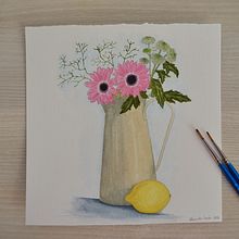 Mi proyecto del curso: Dibujo botánico realista en acuarela Ein Projekt aus dem Bereich Design, Traditionelle Illustration, Bildende Künste, Malerei, Aquarellmalerei und Botanische Illustration von Alexandra Beatriz Morán Castuera - 01.06.2022