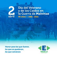 Aniv Guerra Malvinas Argentinas 2022. Design, Graphic Design, and Writing project by Gonzalo Suárez - 04.02.2022