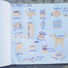 Mein Kursprojekt: Illustriertes Tagebuch: Tägliche bewusste Übung. Fine Arts, Sketching, Creativit, Drawing, and Sketchbook project by fannyhuppmann_1 - 06.01.2022