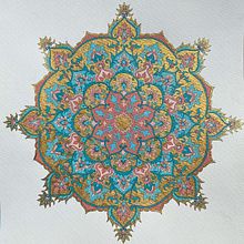 My project for course: Introduction to Islamic Art: Create Biomorphic Patterns. Projekt z dziedziny  Malarstwo, Pattern design,  R, sunek, Malowanie akwarelą,  R i sunek atramentem użytkownika Ushna Ilyas - 31.05.2022