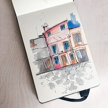Mein Kursprojekt: Expressive Architekturskizzen mit Markern. Sketching, Drawing, Architectural Illustration, Sketchbook & Ink Illustration project by Franziska - 06.01.2022