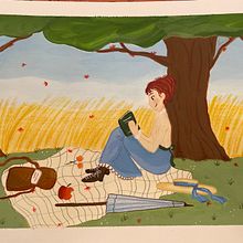 My project for course: Editorial Illustration of Characters in Gouache. Een project van Traditionele illustratie, Ontwerp van personages,  Tekening, Digitale illustratie y Schilderen met gouache van marionlaine - 02.06.2022