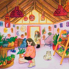 Mi proyecto del curso: Ilustración en acuarela con influencia japonesa. Ilustração tradicional, Desenho, e Pintura em aquarela projeto de Lluvia Martinez - 03.06.2022