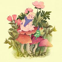 Mi proyecto del curso: Ilustración de fantasía con estilo propio. Ilustração tradicional, Desenho, Ilustração digital, Pintura em aquarela, e Teoria da cor projeto de Lluvia Martinez - 16.05.2022