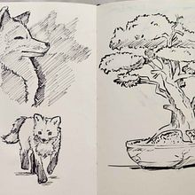 My project for course: Daily Sketching for Creative Inspiration. Un projet de Illustration traditionnelle, Esquisse , Créativité, Dessin , et Carnet de croquis de Lucie Lencová - 03.06.2022