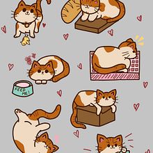 My project for course: Kawaii Illustration: Create Charming Characters. Traditional illustration, Character Design, and Manga project by Gen Cooke - 06.03.2022