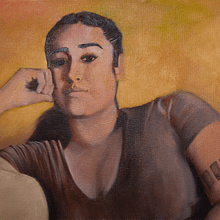 My project for course: Experimental Portraiture with Ink, Tea and Alcohol . Arte plastice, Pictura, Desen & Ilustrație cu cerneală de Tanya Travis - 06.04.2022