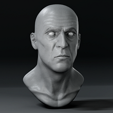 Mi proyecto del curso: Retrato 3D realista con ZBrush y KeyShot. 3D, 3D Modeling, and 3D Character Design project by Efraín Cardona - 06.01.2022