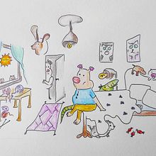 My project for course: The Art of Sketching: Transform Your Doodles into Art. Traditional illustration, Pencil Drawing, Drawing, and Sketchbook project by Tehila Bar - 06.06.2022