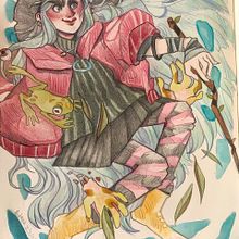 Draw this in your style! . Un proyecto de Ilustración tradicional de Aitana Del Álamo - 06.06.2022