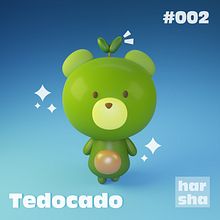 My project for course: Kawaii Character Creation in 3D with Blender  . Ilustrasi tradisional, Desain Karakter, Ilustrasi Digital, pemodelan 3D, Dan Manga proyek oleh Harsha Kamak - 06.06.2022