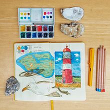My project for course: Watercolor Travel Journal. Traditional illustration, Watercolor Painting, Architectural Illustration, and Sketchbook project by Esther Middel - 06.06.2022
