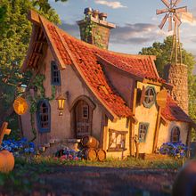 Pumpkin Farm. Projekt z dziedziny 3D, Trad, c i jna ilustracja użytkownika Pedro Henrique Plácido Silva - 06.06.2022