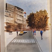 Mi proyecto del curso: Paisajes urbanos en acuarela. Un proyecto de Pintura a la acuarela de Susana Agra Rama - 05.06.2022