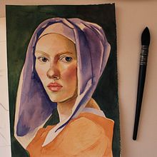 Portrait of a woman- Unfinished. Painting, Watercolor Painting, Portrait Drawing, and Sketchbook project by alisa0 - 06.06.2022