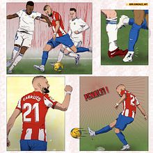 Comic art de el derbi. Un proyecto de Ilustración tradicional e Ilustración digital de Adrian Gonzalez - 06.06.2022