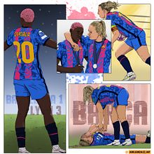 Barsa fem comic art. Un proyecto de Ilustración tradicional e Ilustración digital de Adrian Gonzalez - 06.06.2022