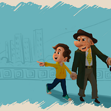 Caminando. Concept Art, Traditional illustration, Animation, Character Design, and Drawing project by Sergio Triana - 06.06.2022