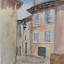 My project for course: Urban Sketching: Express Your World in a New Perspective. Projekt z dziedziny Trad, c, jna ilustracja, Sketching,  R, sunek, Malowanie akwarelą,  R, sunek architektoniczn i Sketchbook użytkownika Rhonda Langham - 07.06.2022