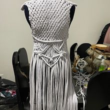Mi proyecto del curso: Macramé: crea prendas de ropa únicas . Design accesoriu, Arte și meșteșuguri, Arte din fibre, Macramé și Design textil de Yesica Palacio - 06.07.2022