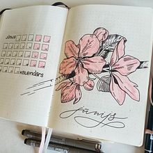 My project for course: Introduction to Illustrated Bullet Journaling. Un proyecto de Ilustración tradicional, Artesanía, Lettering, Dibujo, Ilustración botánica, DIY, H y lettering de Oksana Potapova - 05.06.2022