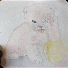 Mon projet du cours : Portraits expressifs d'animaux à l'aquarelle. Projekt z dziedziny Trad, c, jna ilustracja, Malowanie akwarelą, R, sunek realist, czn, Ilustracja naturalist i czna użytkownika Chrystèle Bourély - 07.06.2022