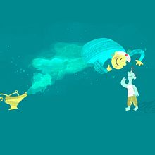 Aladdin's tale. Traditional illustration project by Manu Romano - 06.08.2022