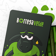 Borrega Verde. Een project van Traditionele illustratie,  Branding en identiteit, Ontwerp van personages y Digitale illustratie van Yael Méndez - 22.12.2020