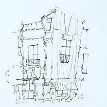 My project for course: Expressive Architectural Sketching with Colored Markers. Un projet de Esquisse , Dessin, Illustration architecturale, Carnet de croquis et Illustration à l'encre de Gerry Hurtado - 08.06.2022