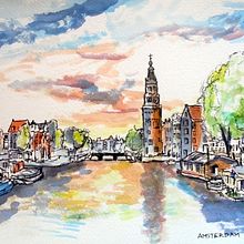 Capitals of the World drawing. Un proyecto de Bocetado, Dibujo, Dibujo realista y Sketchbook de Gerard Beekman - 08.06.2022