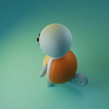 Mi proyecto del curso: Creación de personajes kawaii en 3D con Blender . Projekt z dziedziny Tradycyjna ilustracja, Projektowanie postaci, Ilustracja cyfrowa,  Modelowanie 3D i Manga użytkownika harvysherrera - 06.06.2022