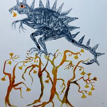 My project for course: Experimental Illustration with India Ink and Acrylics. Fine Arts, and Traditional illustration project by Willam Wonka - 06.08.2022