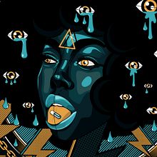 chica de ébano . Traditional illustration, Character Design, Fine Arts, and Creativit project by Jonathan Costa - 06.08.2022