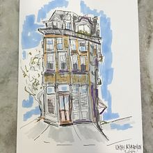 My project for course: Expressive Architectural Sketching with Colored Markers. Sketching, Drawing, Architectural Illustration, Sketchbook & Ink Illustration project by Kathy Murchison - 06.09.2022