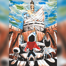 LA SUBLEVACIÓN. Traditional illustration, Character Design, Drawing, Sketching, Pencil Drawing, Painting, Acr, and lic Painting project by Yanko Vladimir Cardona Malagon - 06.09.2022