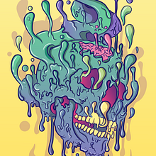 Muerte efímera . Ilustração tradicional, e Design de personagens projeto de Reynaldo Guerra - 12.06.2019