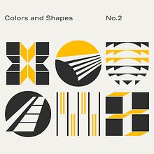 Colors and Shapes No.2. Un progetto di Design, Direzione artistica, Graphic design, Illustrazione vettoriale, Disegno e Design di loghi di Everton Gargioni - 12.10.2021