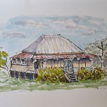 My project for course: Expressive Architectural Sketching with Colored Markers. Sketching, Drawing, Architectural Illustration, Sketchbook & Ink Illustration project by Anne Buchanan - 06.09.2022