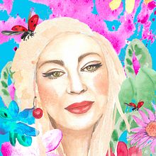 Mi proyecto del curso: Retrato ilustrado en acuarela. Traditional illustration, Fine Arts, Painting, Drawing, Watercolor Painting, Portrait Drawing, and Artistic Drawing project by Monica Mardare - 06.10.2022