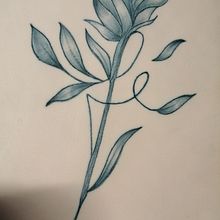 Mi proyecto del curso: Tatuaje botánico con puntillismo. Ilustração tradicional, Desenho de tatuagens e Ilustração botânica projeto de Mcarmen Alcalá Mármol - 07.06.2022