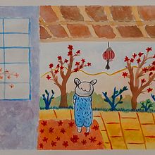 Mi proyecto del curso: Ilustración en acuarela con influencia japonesa. Un proyecto de Ilustración tradicional, Dibujo y Pintura a la acuarela de Elena Caravaca Sánchez - 11.06.2022