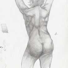 Mi proyecto del curso: Dibujo de la figura humana en movimiento. Fine Arts, Sketching, Pencil Drawing, Drawing, and Realistic Drawing project by mathias zapata - 06.12.2022
