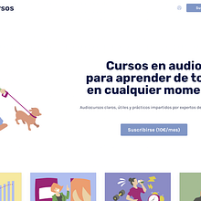 AudioCursos.com. Projekt z dziedziny Edukacja użytkownika Joan Boluda - 16.05.2022