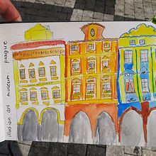 My project for course: Urban Sketching: Express Your World in a New Perspective Ein Projekt aus dem Bereich Traditionelle Illustration, Skizzenentwurf, Zeichnung, Aquarellmalerei, Architektonische Illustration und Sketchbook von Max Linden - 12.06.2022